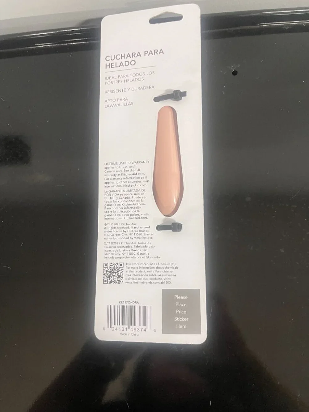 KitchenAid Dry Rose Ice Cream Scoop New